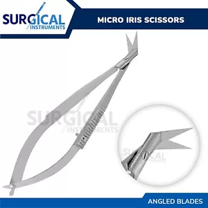 Micro Iris Scissors Sharp/Angled Ophthalmic & Lab Instruments German Grade - Picture 1 of 2