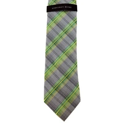 Corbata para hombre Geoffrey Beene solución poliéster/seda verde aguacate 3" x 56" Foto 1 de 2