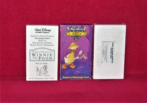 RARE IN SCHOOL PROGRAM HONEY WE SHRUNK WINNIE DONALD MATHMAGIC HOME SCHOOL VHS - Picture 1 of 4