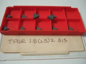 SANDVIK Coromant TPGR 1,8 1,5 2 315 Drehmaschine Hartmetalleinsätze 10 Stück Neu - Bild 1 von 1