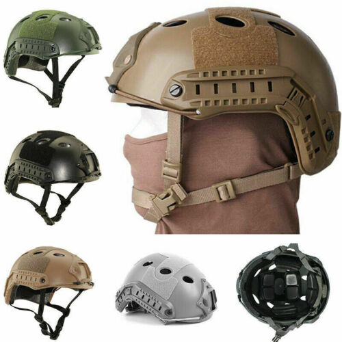 Helm Schutzhelm Taktische Khaki Sturzhelm für Jagd Militär Unisex Einstellb Q3U2