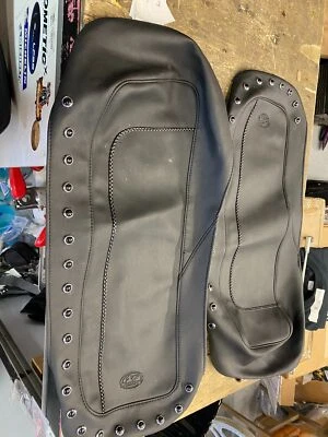 Fundas de alforja Mustang Harley 1993-2013 Road King tachuelas FLH excavadora Ultra Glide Foto 1 de 4