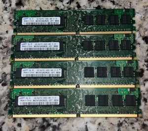 Samsung M378T2863RZS-CF7 (4x1=4GB) 1GB DDR2 Non ECC PC2-6400 800Mhz Memory - Picture 1 of 2