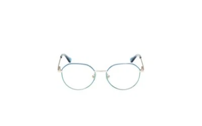 Marco óptico redondo de metal azul/verde Guess GU9232 092 48-16-130 RX Foto 1 de 3