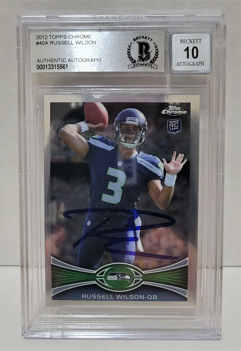 Russell Wilson Football Grade 10 Rookie Sports Trading Cards