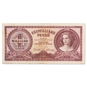 Hongrie - billet 1 milliard pengö 1946 - Lucia Lendvay - TB+ - P.125 - Picture 1 of 2