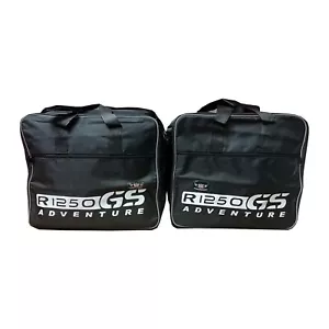 Pannier Liner Inner Luggage Bags For BMW R1250GS ADVENTURE ALUMINIUM Pair Print - Picture 1 of 10