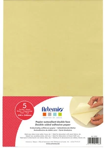 5 BLÄTTER DOPPELSEITIGES AUFKLEBERPAPIER 24X34 CM - Bild 1 von 2
