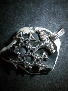 Großer-Anhänger-Thor-Thorhammer-siegniert-BAS-835er-Silber-1950-1960 Wikinger  - Bild 1 von 7