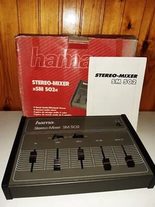 Table Mixage Mélangeur Stereo Mixer Hama SM 502 Audio Canal  - Imagen 1 de 6