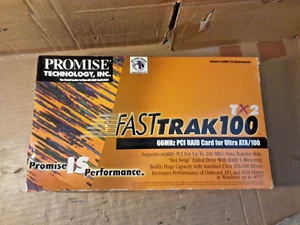 Promise Technology FastTrak100 TX2 Ultra Ide PCI Raid Storage Controller Card - Picture 1 of 16