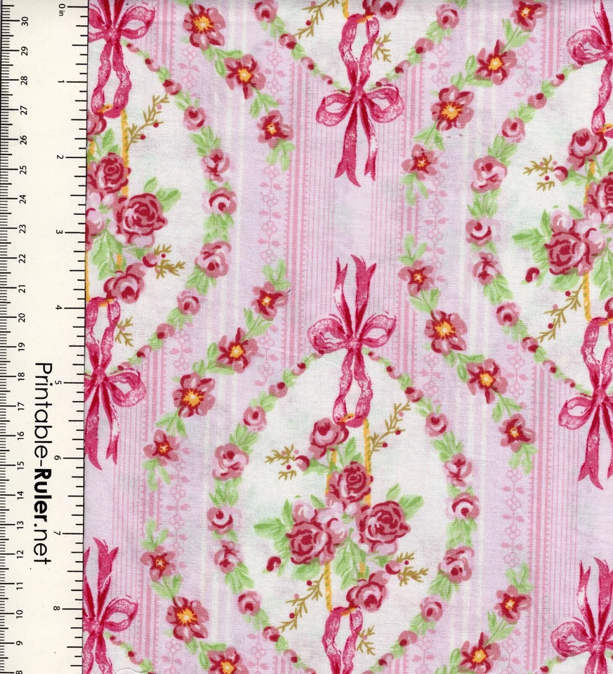 Tela floral rosa HYD Regency Rose Windham telas Laurie Bird 100 % algodón #89 Foto 1 de 1