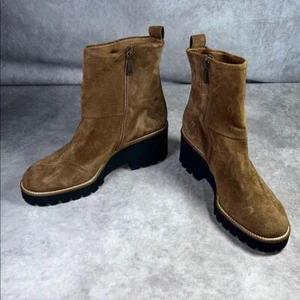 Neu ohne Etikett Paul Green Damen-Stiefelette Größe UK 5 1/2 = US 8 braun Veloursleder italienisch - Bild 1 von 16
