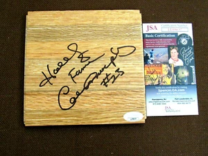CALVIN MURPHY # 23 HALL OF FAME HOUSTON ROCKETS SIGNED AUTO FLOOR BOARD JSA - Picture 1 of 3