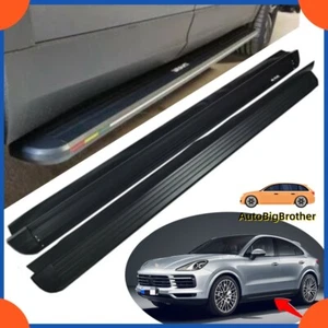 Running Boards Side Steps Nerf Bar Fits for Porsche Cayenne 2018+ 2021 2022 2023 - Picture 1 of 6