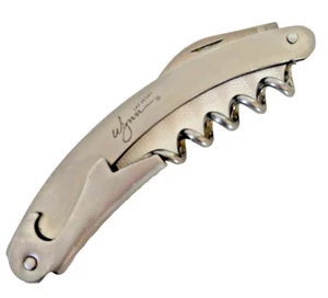 Wynn Las Vegas Hotel Souvenir Silver Metallic Wine Corkscrew Bottle Opener R3-9 - Picture 1 of 4