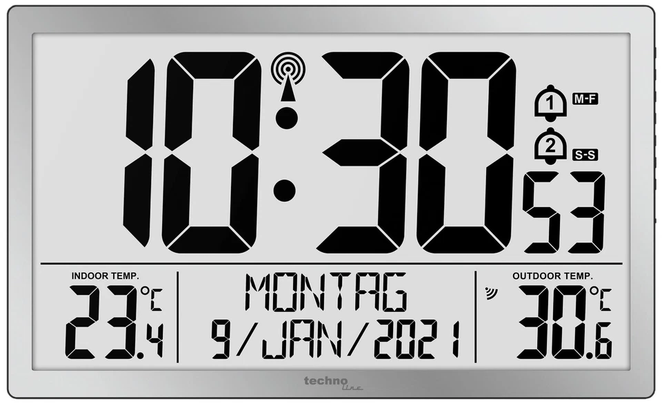 Technoline Funk-Wanduhr WS8113 - Bild 1 von 1