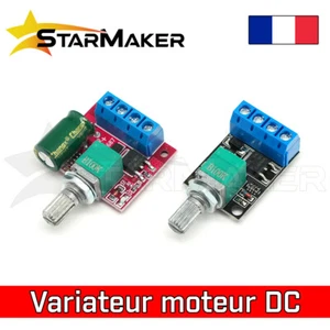 Contrôleur de vitesse moteur DC 5A / 10A - 5V 12V 24V Variateur tension PWM - Imagen 1 de 4
