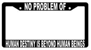 Black License Plate Frame Auto Accessory No-Problem-Of - Bild 1 von 1