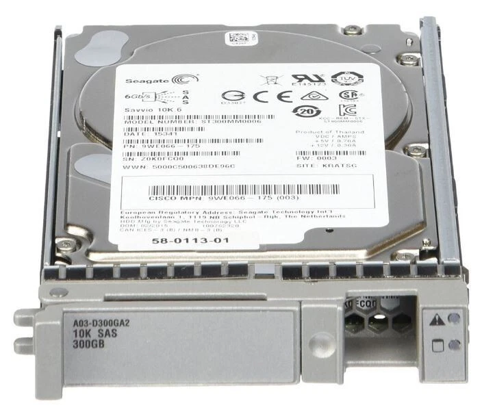 Seagate Cisco Hard Drive HDD 300GB 10K.6 SAS 6G 2.5" ST300MM0006 9WE066-175 - Image 1 of 1
