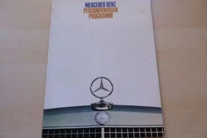 212950) Mercedes - Modellprogramm - Prospekt 08/1969 - Picture 1 of 1