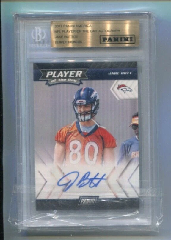 2017 Panini - JAKE BUTT - Player of the Day Autograph Rookie - BRONCOS  /30 BGS - Image 1 of 1