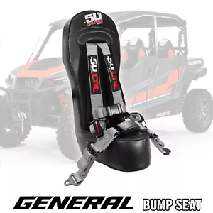 Asiento trasero de 4 asientos Polaris General y arnés plateado de 4 puntos hebilla estilo automóvil - Imagen 1 de 12
