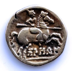 SC-Hispania-Bolscan (Huesca). Denario 80-72 a.C, Plata 3.9 g. Escasa - Imagen 1 de 2