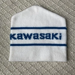 Vtg Kawasaki Hat Beanie Toque Motorcycle Company Logo Knit Ski Cap ATV Dirt Bike - Picture 1 of 5