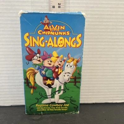 Alvin and the Chipmunks Sing-Alongs Ragtime Cowboy Joe (VHS, 1993) Video - Image 1 of 4
