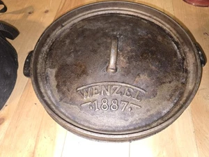WENZEL 1887 Gusseisen Dutch Oven Bräter mit Deckel und Tragetasche  - Bild 1 von 14