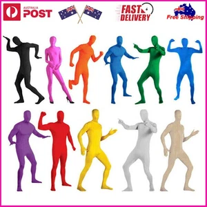 Invisible Morph Suit Party Costume Full Body Men Women Spandex Halloween Outfits - Picture 1 of 27
