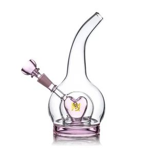 AUTÉNTICO MJ Arsenal Rosa Corazón Medallón Vidrio Bong Agua Pipa para Fumar - Imagen 1 de 2