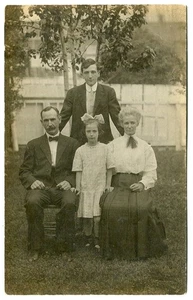 Rowanna Lancaster County PA RPPC Samuel Bostic & Family Photo By Goehrig York PA - Picture 1 of 2