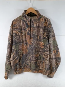 Cabela's Men's 1/2-Zip Fleece Camo Sweatshirt Multicolor Size 2XL - Picture 1 of 6