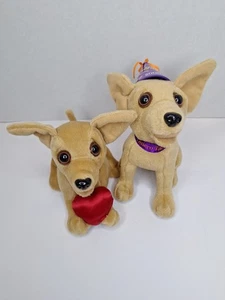 Lote de 2 Taco Bell Talking Chihuahuas Funcionando - Imagen 1 de 14