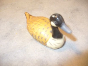 Kleine Vintage Stockente Bleistiftspitzer Harz Vogel Schreibtisch Dekor 3" lang - Bild 1 von 3