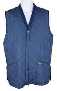 Men's Barbour Navy Eskdale Quilted Vest Size L - Picture 1 of 5