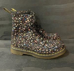 Dr. Martens Kampfstiefel Damengröße 8 Page Courtney Blumenmuster JY004 Doc sehr guter Zustand - Bild 1 von 8