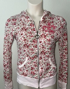 Yvette Mandell Felpa con Cappuccio e Cerniera Strass Top Donna Taglia L - Foto 1 di 6