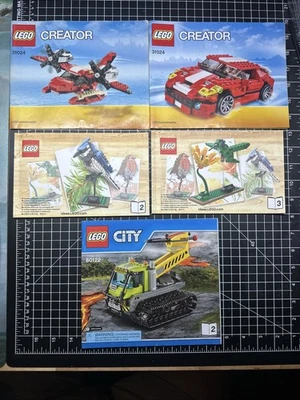 🎆Lote mixto Lego manuales de instrucciones folletos LEGO libros de instrucciones lote de 7 Foto 1 de 2