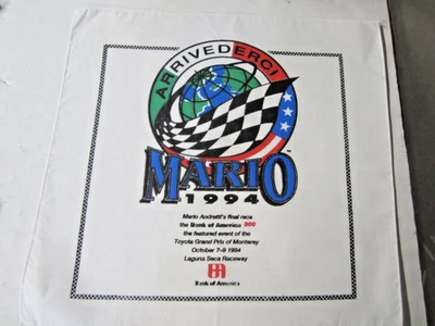 Arrivederci Mario Andretti 1994 Carrera Final Toyota Gran Premio de Monterey Banner Foto 1 de 3