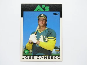 1986 Topps Traded Jose Canseco Rookie Card RC 20T Oakland Athletics Baseball MLB - Picture 1 of 2
