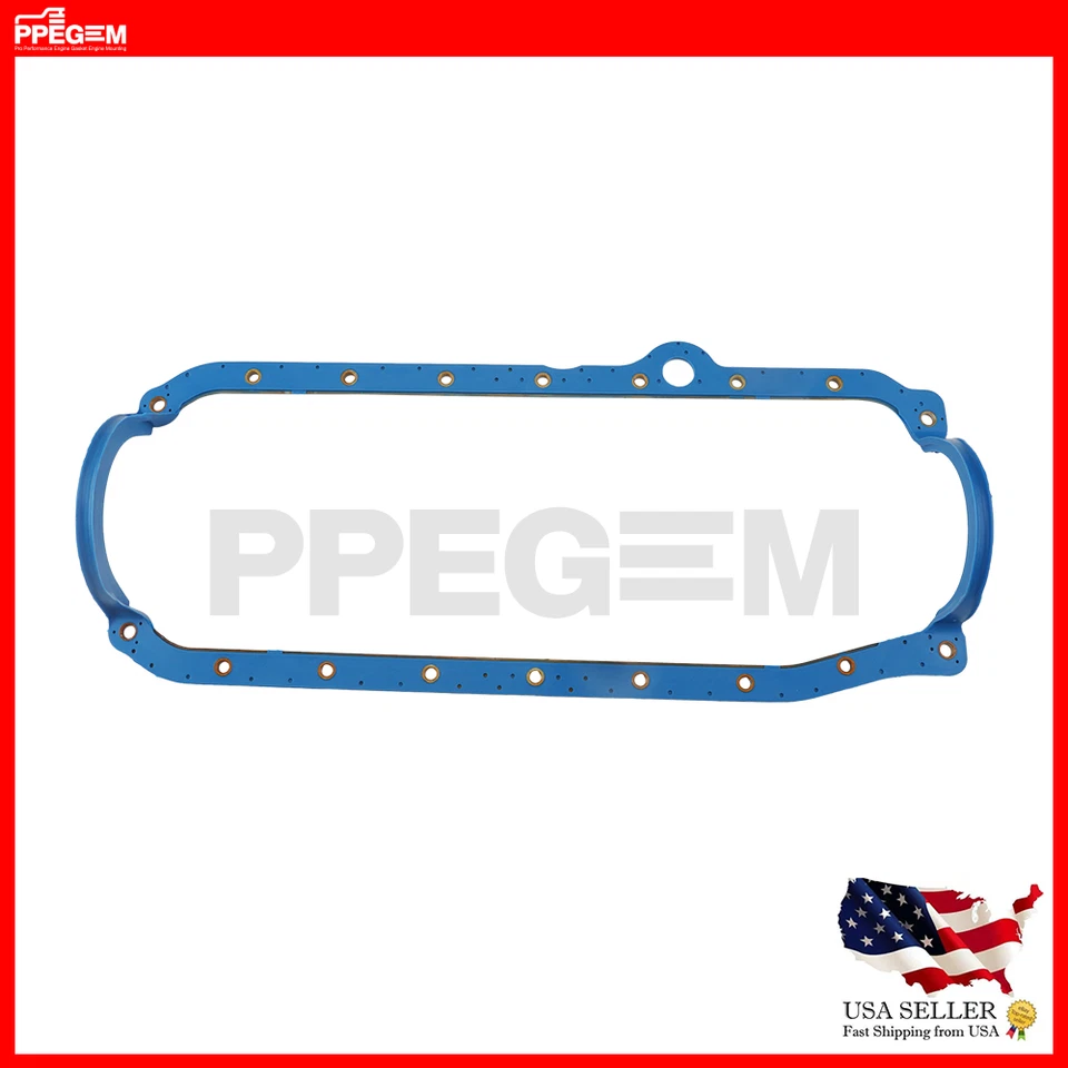 1986-2002 FITS CHEVY GMC 305 5.0L 350 5.7L OIL PAN GASKET WITH METAL CORE - Image 1 of 4