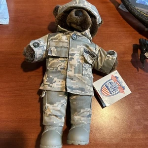 "Oso de peluche Bear Forces of America de la Fuerza Aérea de los Estados Unidos peluche militar 10""" - Imagen 1 de 6