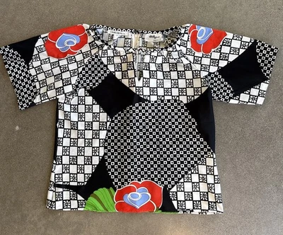 Tori Richard Honolulu I.Magnin&Co. Camisa hawaiana vintage para mujer con cremallera trasera M Foto 1 de 4