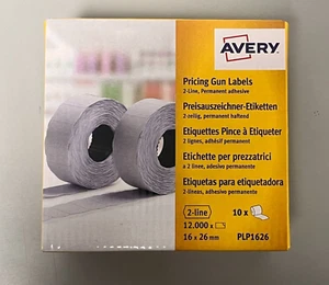 AVERY ETICHETTE x PREZZATRICE 1200 Pz 2LINE 16x26 PLP1626 CONF. 10 ROTOLINI - Zdjęcie 1 z 4