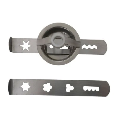 WOLFCUT Spritzgebäckvorsatz mit 2 Inox Schablonen kompatibel mit BOSCH MUM4 und MUM5