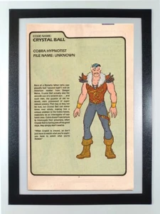 Kristallkugel Kobra G.I.Joe Order of Battle Karteikarte - gerahmte Comic-Seite - Bild 1 von 7