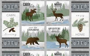 Timberland Trails 44" Wide Wilmington Prints Fabric 24 x 44 Inches - Picture 1 of 3